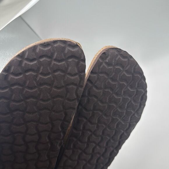 CUSHIONAIRE Women's Lizzy Cork Footbed Sandal - Boho Chic Summer Slides SIZE 8 B - Picture 8 of 8